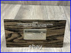 2 Oz. 925 Solid Sterling Silver International Locomotive Coll. Bar FRANKLIN MINT