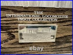 2 Oz. 925 Solid Sterling Silver International Locomotive Coll. Bar FRANKLIN MINT