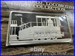 2 Oz. 925 Solid Sterling Silver International Locomotive Coll. Bar FRANKLIN MINT 2 Oz. 925 Solid Sterling Silver International Locomotive Coll. Bar FRANKLIN MINT