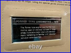 2 Oz. 925 Solid Sterling Silver International Locomotive Coll. Bar FRANKLIN MINT