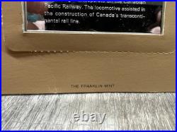 2 Oz. 925 Solid Sterling Silver International Locomotive Coll. Bar FRANKLIN MINT