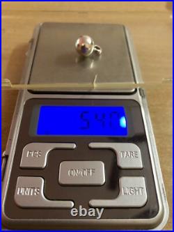 2 Pc X 999 Pure Silver Hindu Religious Solid Silver Ball Pendant 5.4 gm 9-10 mm