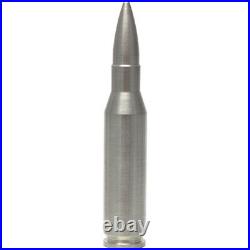 2 TROY OZ. 308 CALIBER Solid. 999 FINE SILVER BULLET FREE SHIPPING