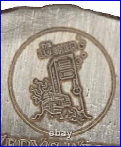 2 Troy Oz. 999 Silver Averys Wench Locker Mint Hand Poured Square Antiqued W COA