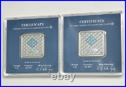 2 Ultra Rare 1oz Geiger Edelmetalle Club Silver Bars In Assay Consecutive SN's 2 Ultra Rare 1oz Geiger Edelmetalle Club Silver Bars In Assay Consecutive SN's