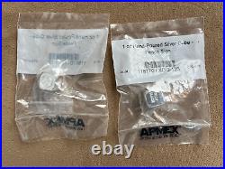 (2) Yeager's Poured Silver 1 Oz Peace Sign Symbol Cubes Sealed YPS