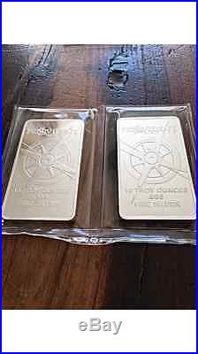2 x 10 Troy Ounce OPM Provident Solid Fine Silver. 999 Bullion Bar