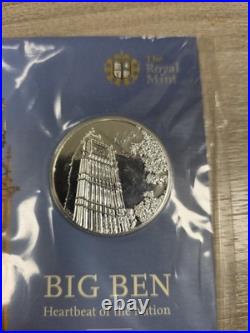 2oz. 999 Solid Silver Coins 10 Off. New. £100 Face Value Big Ben Collectables