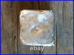 2oz. MK Barz. 999 Fine Silver Poured Chunky Cube/Bar