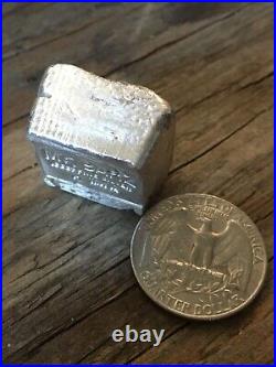 2oz. MK Barz. 999 Fine Silver Poured Chunky Cube/Bar