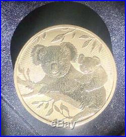 2oz Solid Pure. 999 Silver Bullion Coin Australian 2 Dollars Koala Bears