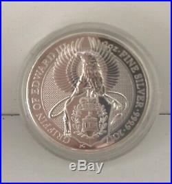 2oz Solid Silver Queens Beasts Griffin of Edward III