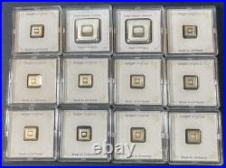 30 Grams of Geiger Edelmetalle- (2) 10 Gram Bars & (10) 1 Gram Bars All in Assay