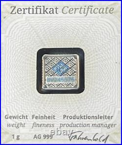 30 Grams of Geiger Edelmetalle- (2) 10 Gram Bars & (10) 1 Gram Bars All in Assay