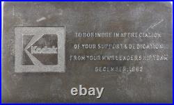 30 Oz Silver Bar Kodak Appreciation Bar 1992 6037