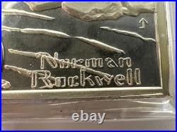 3.48 Oz. 925 Solid Silver Norman Rockwell Fondest Memories Art Bar (hookey) 3.48 Oz. 925 Solid Silver Norman Rockwell Fondest Memories Art Bar (hookey)