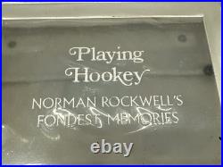 3.48 Oz. 925 Solid Silver Norman Rockwell Fondest Memories Art Bar (hookey) 3.48 Oz. 925 Solid Silver Norman Rockwell Fondest Memories Art Bar (hookey)