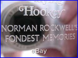 3 Oz. 925 Solid Silver Norman Rockwell Fondest Memories Art Bar + Gold (hookey)