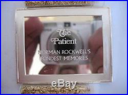 3 Oz. 925 Solid Silver Norman Rockwell Fondest Memories Patient Art Bar + Gold
