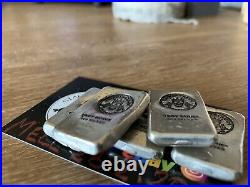 3 X 1 Ounce Chunky (. 999) Silver StackerQueen Bullion Bar Solid Silver Ingots