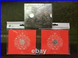 3 x The Royal Mint RARE Solid 999 fine Silver Coins Nativity £20 SS Gairsoppa