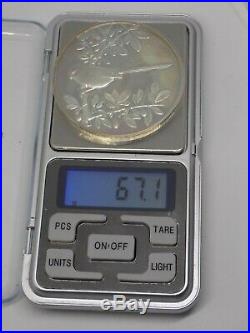 3x Heavy Solid Sterling Silver Collectors Coins. 201 grams. Full English Marks