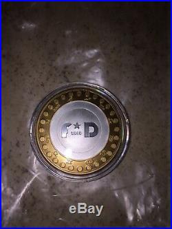 #46 Finite by Design BITCOIN BTC 1 oz. 999 Solid Silver Round Color Coin With COA