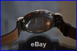 46mm Carl F. BUCHERER flat watch solid silver vintage men's chronometer trench