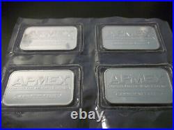4 APMEX Original American Eagle 1 Troy oz. 999 Fine Sealed Solid Silver Bars