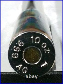 4 Pc Set Gold & Rhodium Enhanced Solid. 999 Silver Bullets 1, 2, 5, 10oz NO COA