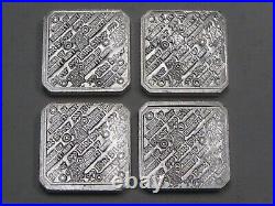 4 SOLM Suns of LIBERTY Mint ¼ troy oz 999 Fine Silver Square BARS. #20