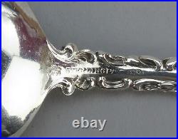 4 Whiting Louis XV Sterling Silver Small Bullion Soup Spoons 5 Inches