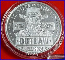 4 oz Silver Trump Lot-3 one oz Silver Rounds and 1 One oz Silver Square Limtd Ed