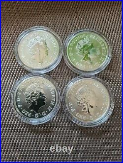 4 x 1oz Landmarks of Britain Trafalgar Square Silver Coins in Capsules (#1)