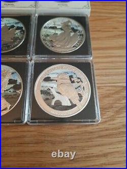 4x 1oz Solid Silver Bullion Coins Eagle Maple Britannia Kookaburra Normandy