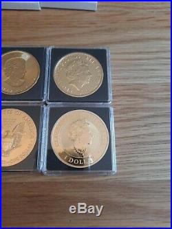 4x 1oz Solid Silver Bullion Coins Eagle Maple Britannia Kookaburra Normandy