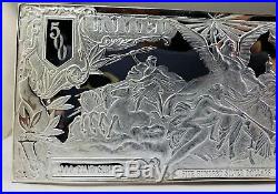 $500 Dollar Half Pound Silver Note Gods & Angles Solid Silver. 999 Art Bar Rare