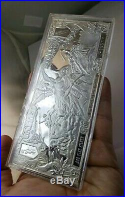 $500 Dollar Half Pound Silver Note Gods & Angles Solid Silver. 999 Art Bar Rare