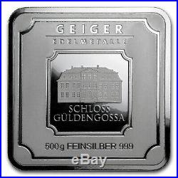 500 gram Silver Bar Geiger Edelmetalle (Original Square Series) SKU#155915