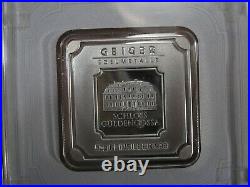 50 Gram Fine. 999 Silver Art Bar / Square Geiger Edelmetalle