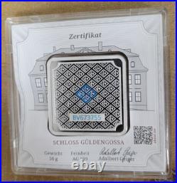 50 Gram Geiger Square Silver. 999 Fine Silver. Original Premium 50 Gram Geiger Square Silver. 999 Fine Silver. Original Premium