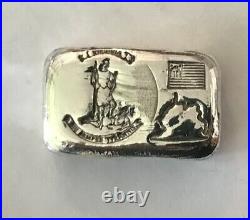 50g Silver bar. 999 solid silver. Ole Virginia with the original rebel flag USA