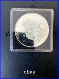 51.1g PURE SILVER Lot Spain 5 ECU & Liberia $20 Vasa Ship KM# 971 KM# 485 Proof