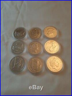 5X 2014 Mint Britannia Solid Silver £2 Mule With Lunar Horse Reverse 1oz Coin