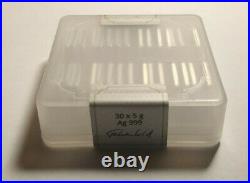 5 Gram Geiger Square Silver Bars Full Sealed Box of 30