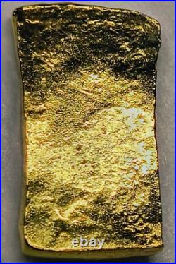 5 Gram Solid 24ct Gold Bar 999.9 Pure Fine Bullion Poured Nugget Cast AU