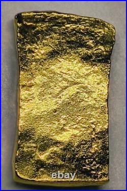 5 Gram Solid 24ct Gold Bar 999.9 Pure Fine Bullion Poured Nugget Cast AU