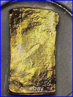 5 Gram Solid 24ct Gold Bar 999.9 Pure Fine Bullion Poured Nugget Cast AU