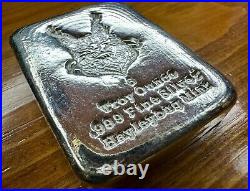5 Oz 999 Silver Bar Hayleybug Mint Lama Square Bar RETIRED HB