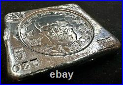 5 Oz 999 Silver Hayleybug Mint Skullerfly Square #08/200